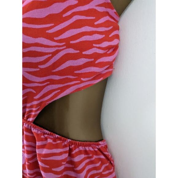 NWT Sz XS ANTHROPLOGIE by PEIXOTO MARIAH Dress Resort Wear Feisty Tiger Dress - Picture 5 of 8